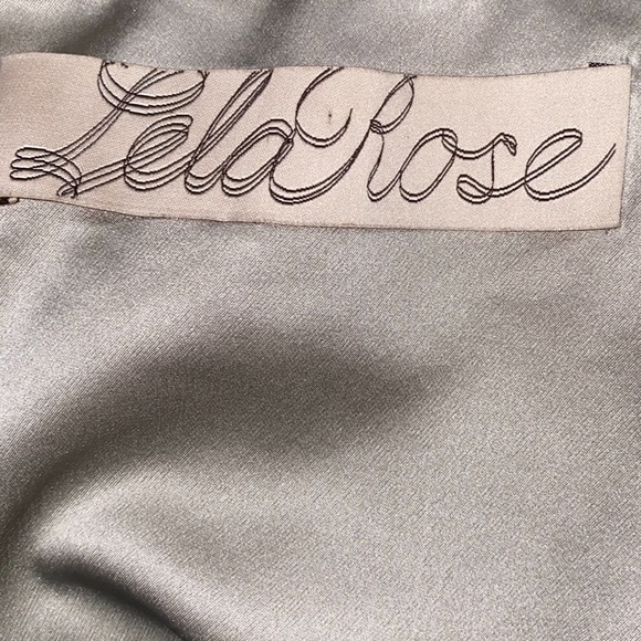 LELA ROSE Sz 6 Aqua Embellished Rhinestone Abstract Sheath Dress - Picture 11 of 11